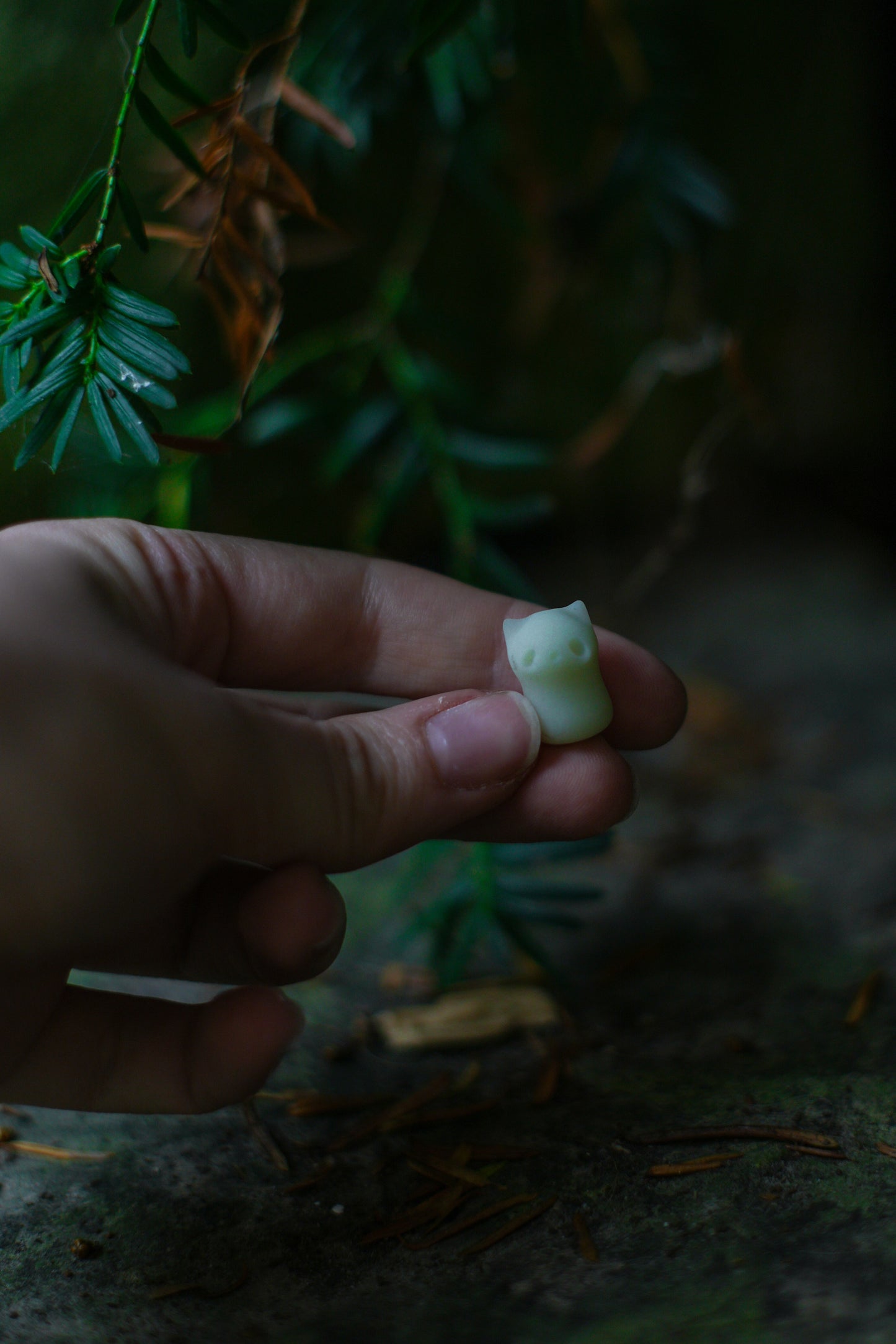Ghost Cat — PolymerClay Figurine