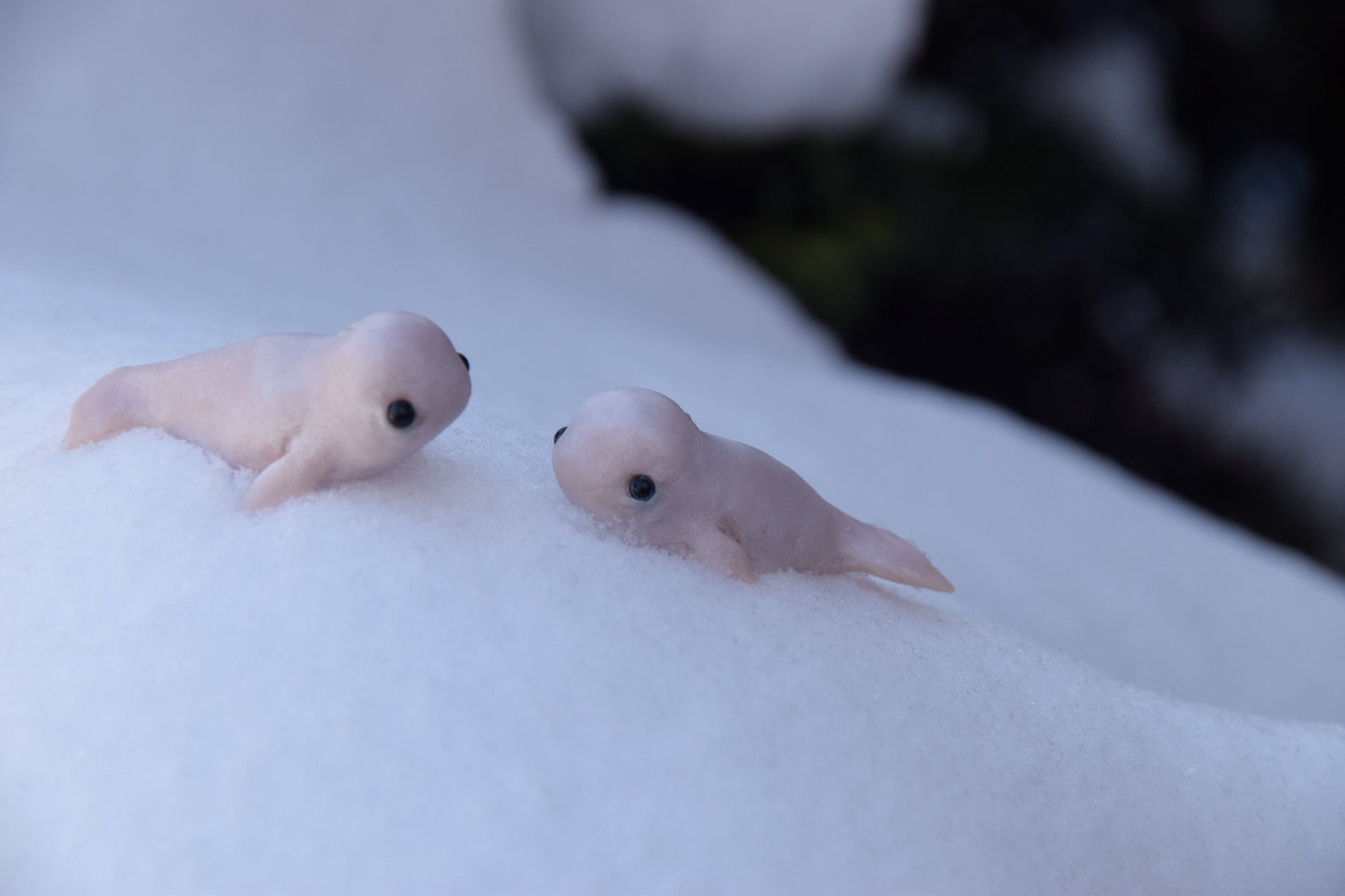 Beluga Whale - PolymerClay Figurine