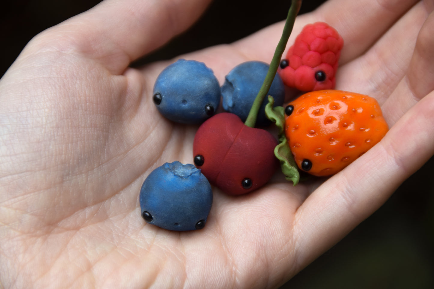 Cherry Pixie — PolymerClay Figurine
