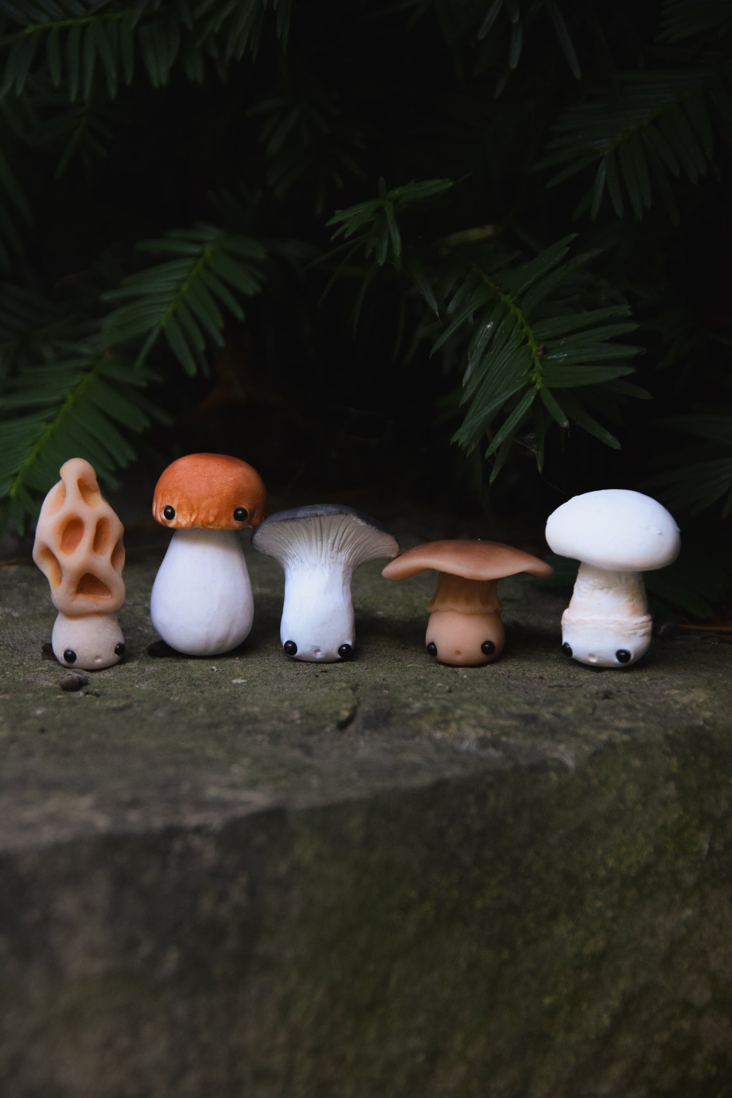 Mushrooms — PolymerClay Figurine