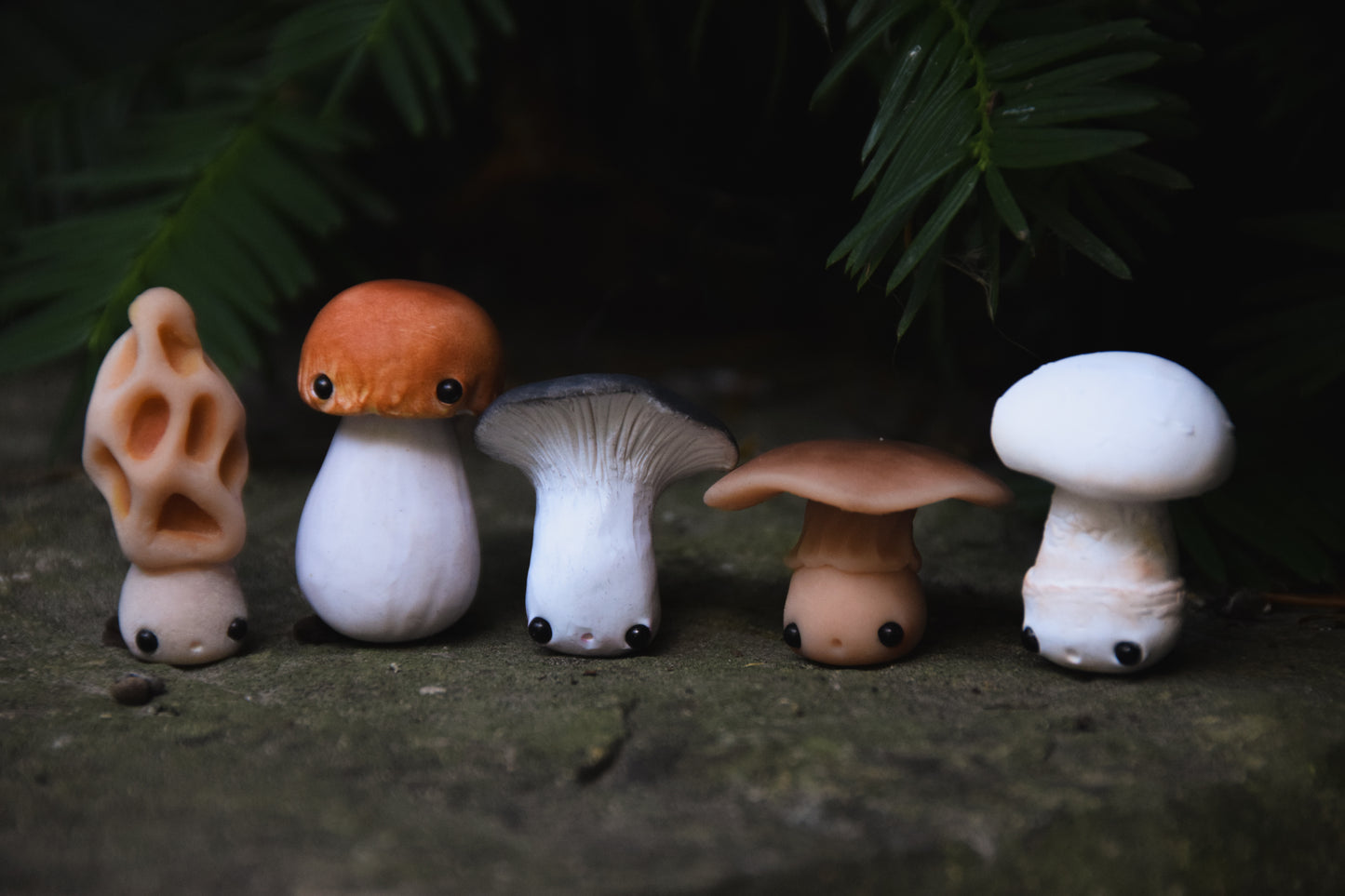 Mushrooms — PolymerClay Figurine