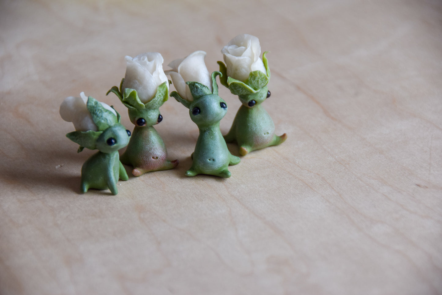 Rose Buds - PolymerClay Figurine