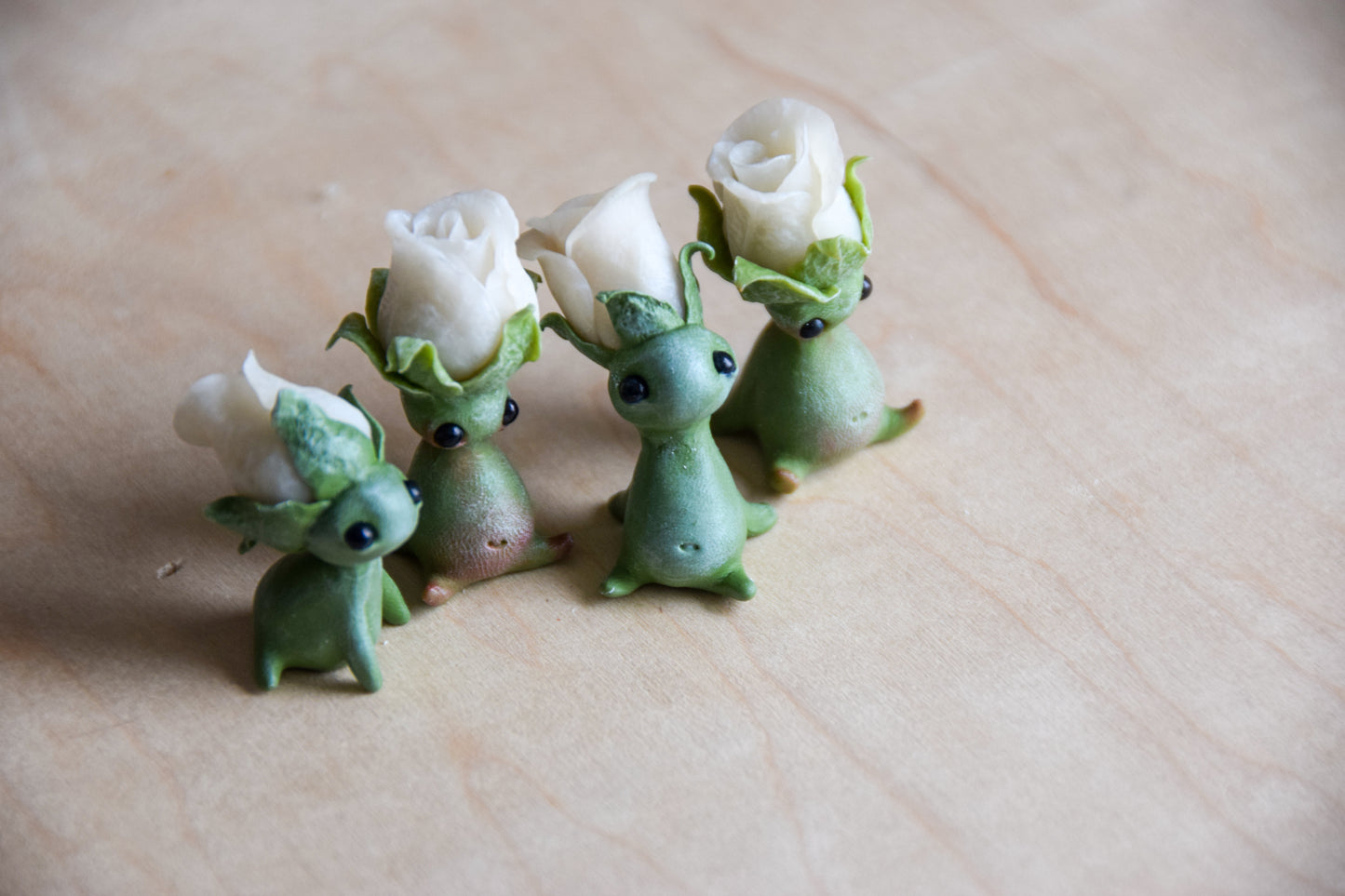 Rose Buds - PolymerClay Figurine