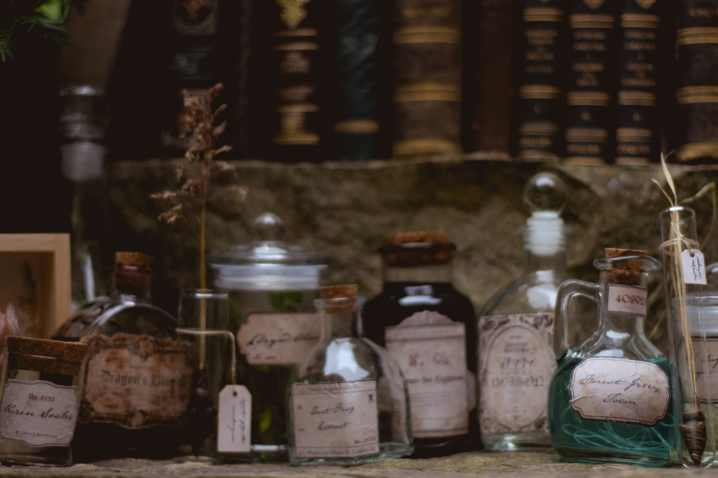 Vintage Spooky Apothecary Potion Labels - Printable Download