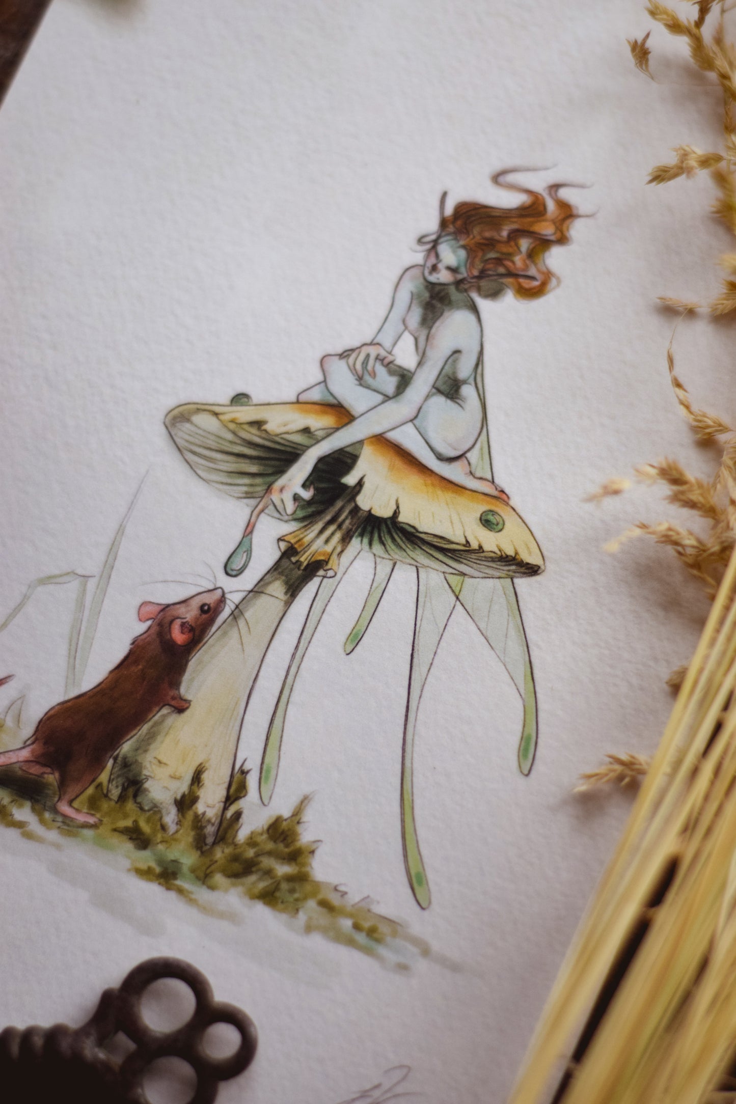 Toadstool Fairy - Giclée Art Print