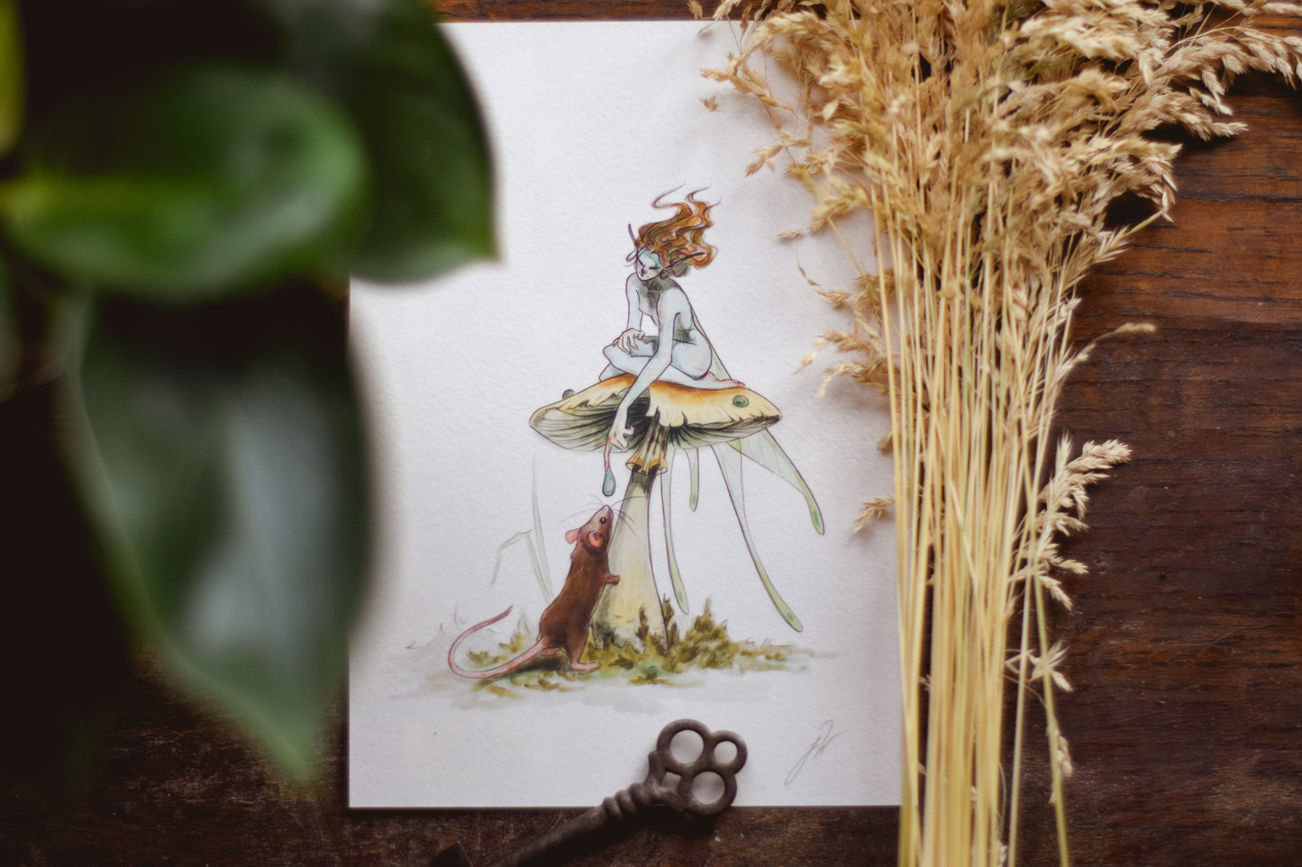 Toadstool Fairy - Giclée Art Print