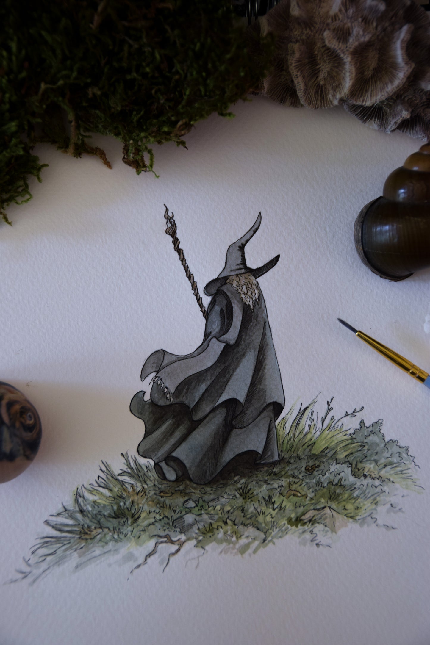 Grey Wizard - Giclée Art Print
