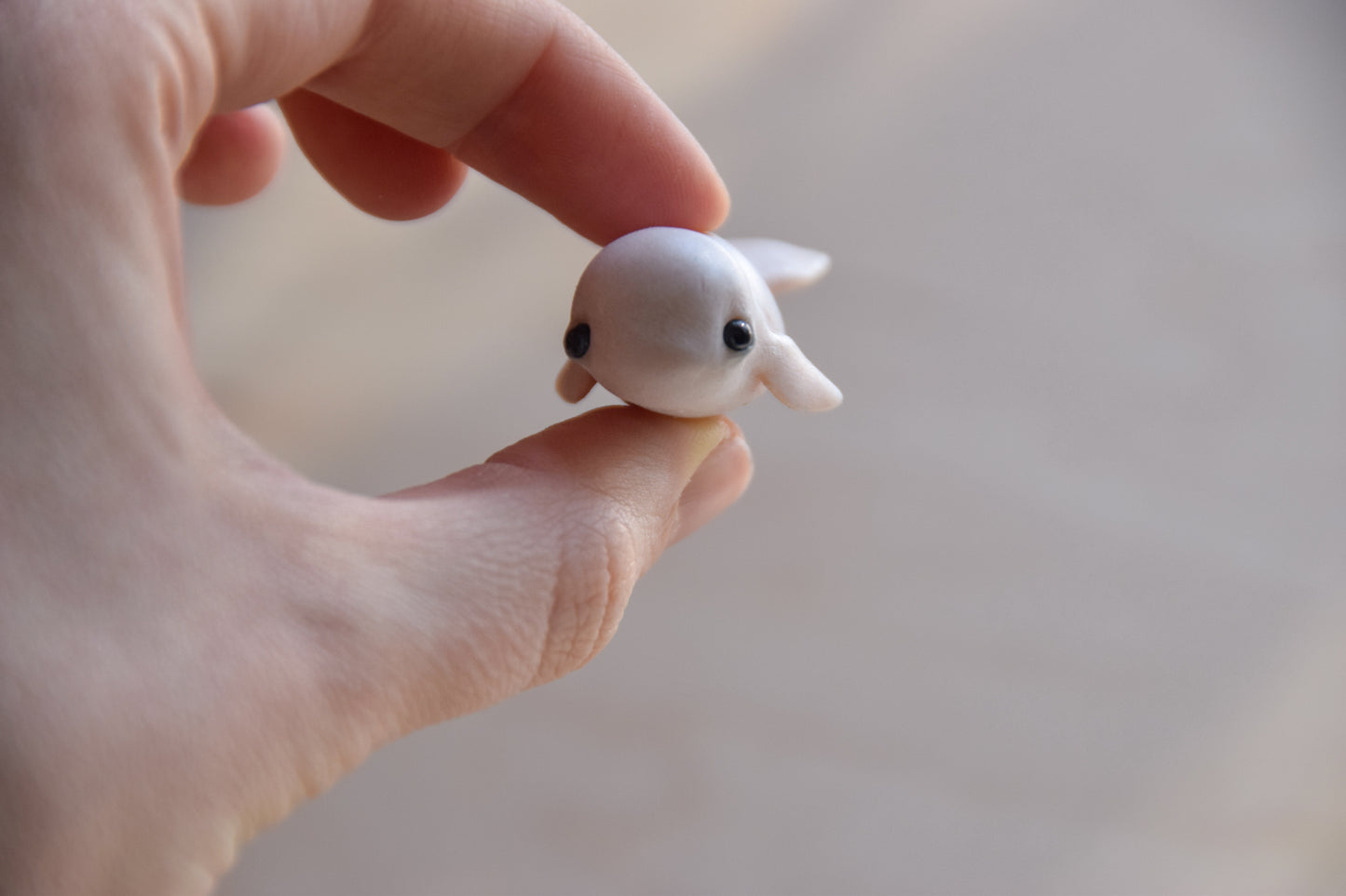 Beluga Whale - PolymerClay Figurine