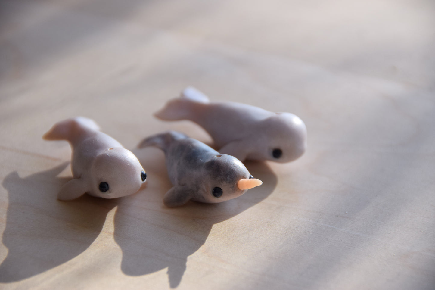 Beluga Whale - PolymerClay Figurine