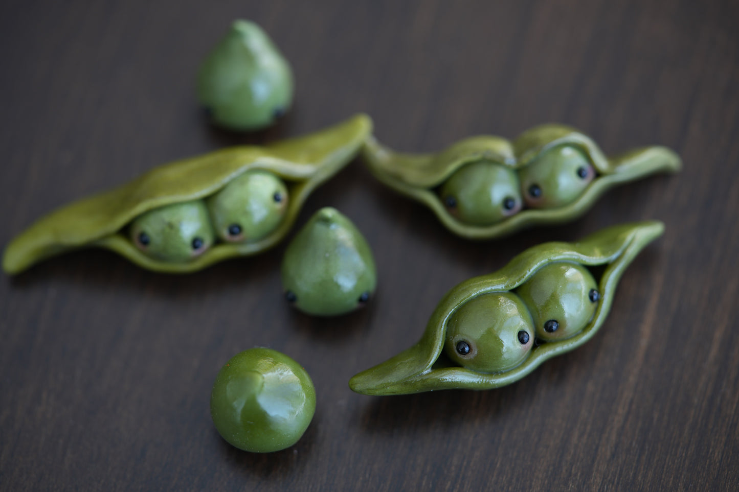 Peas in a Pod — PolymerClay Figurine