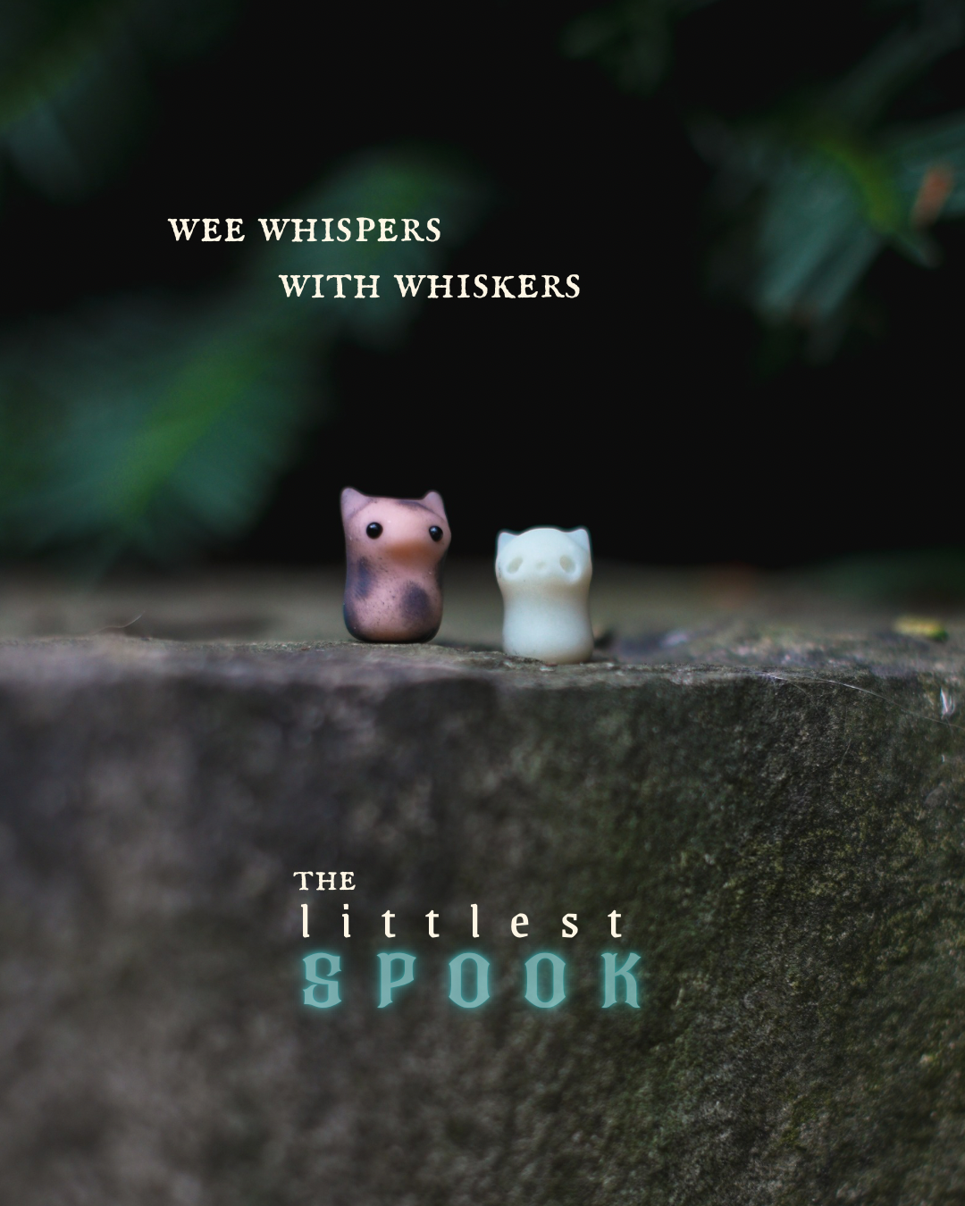 Ghost Cat — PolymerClay Figurine