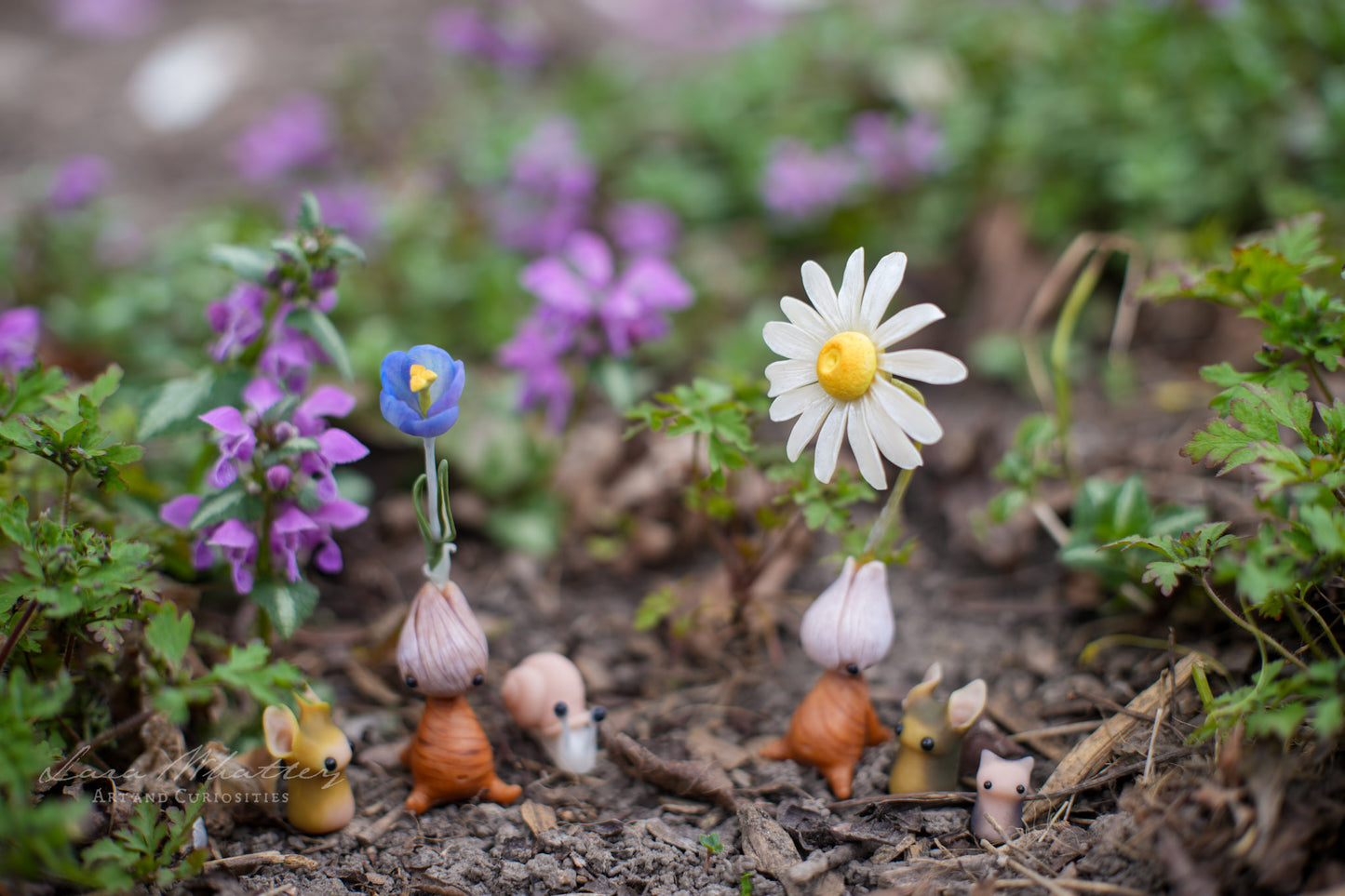 Blue Crocus — PolymerClay Figurine