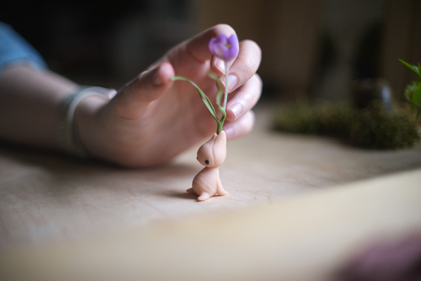 Purple Crocus — PolymerClay Figurine