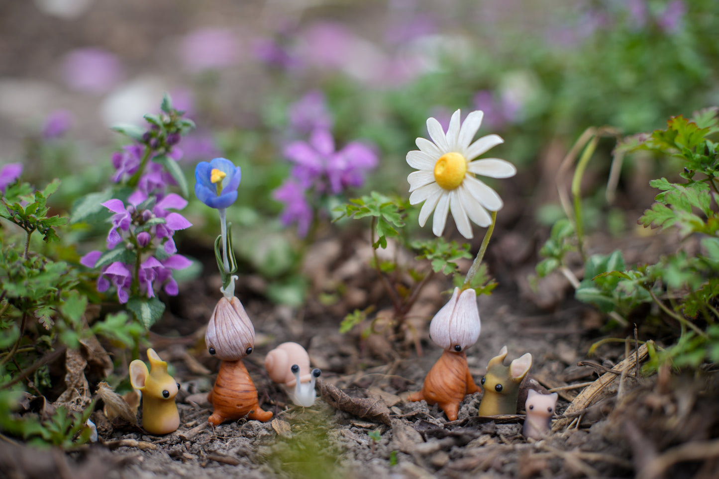 Purple Crocus — PolymerClay Figurine