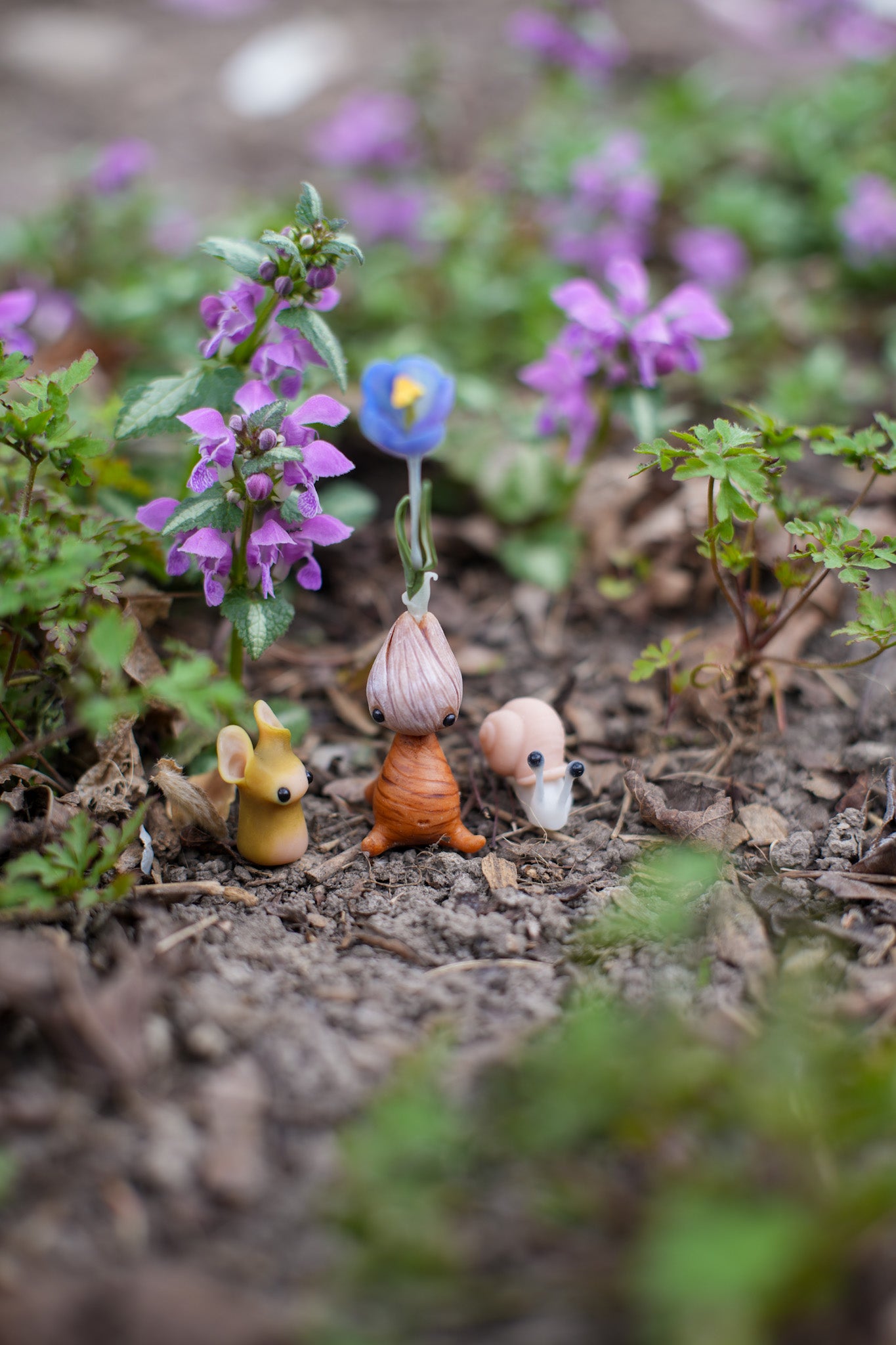 Blue Crocus — PolymerClay Figurine