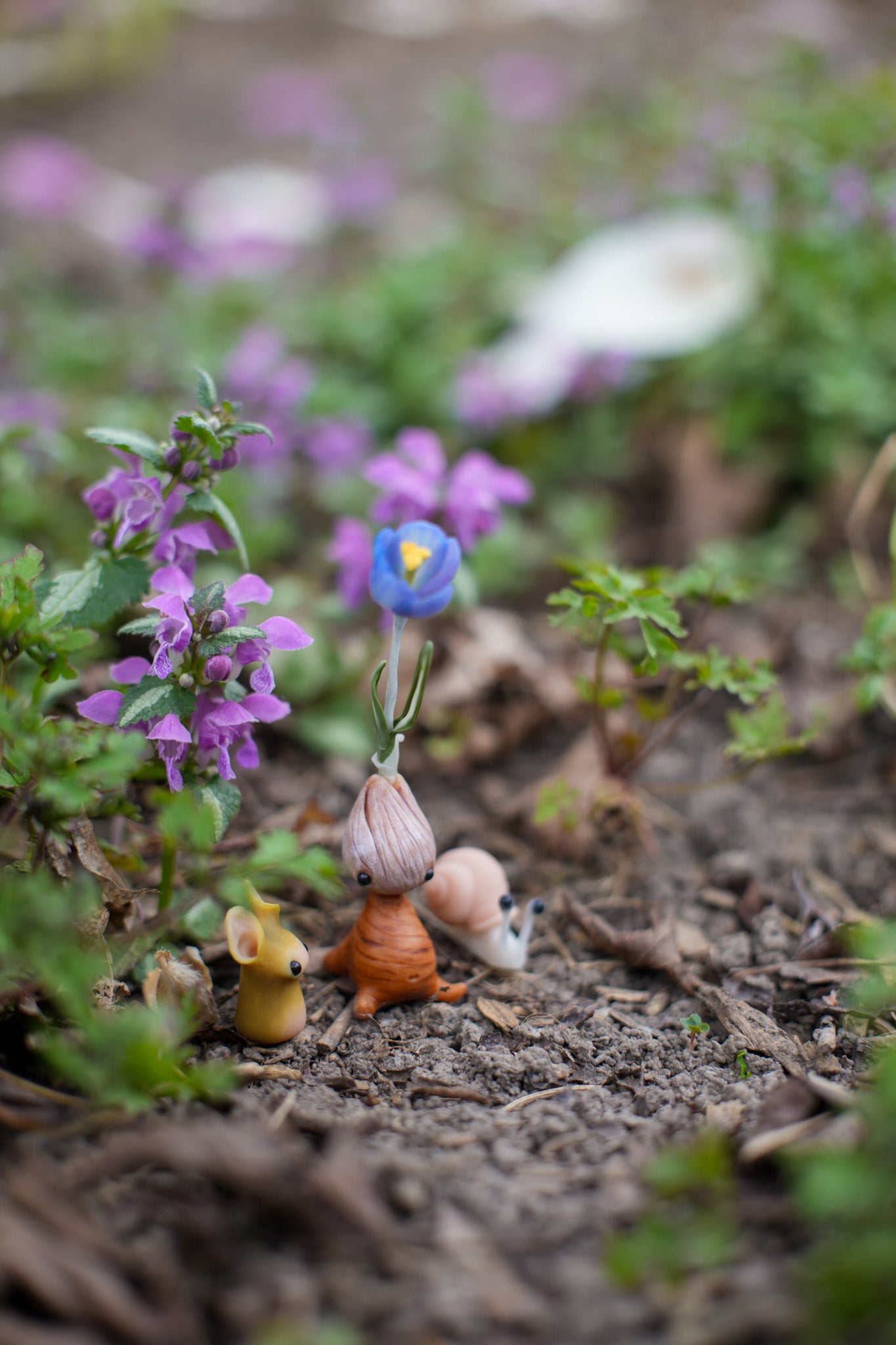 Blue Crocus — PolymerClay Figurine