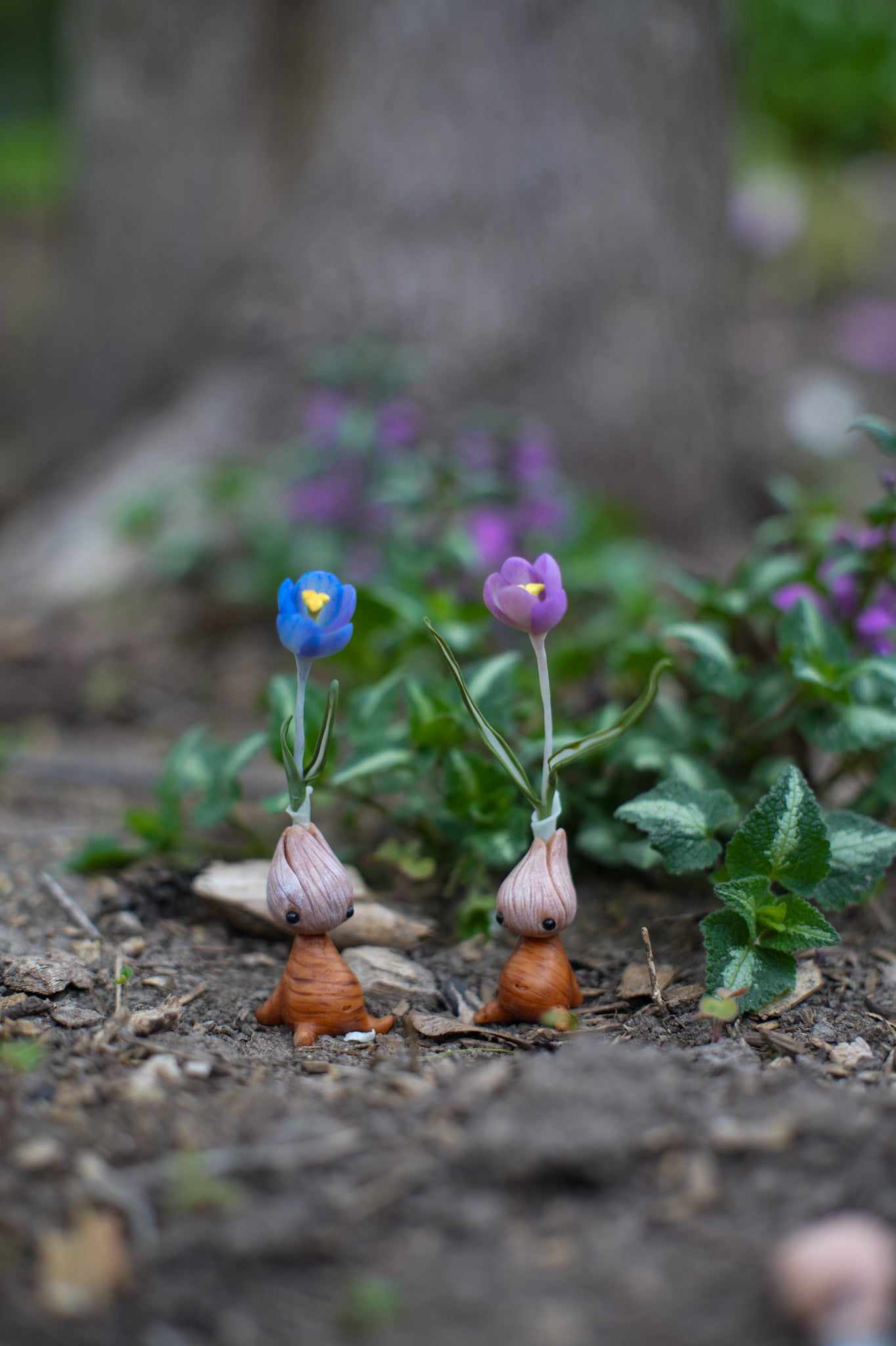Blue Crocus — PolymerClay Figurine