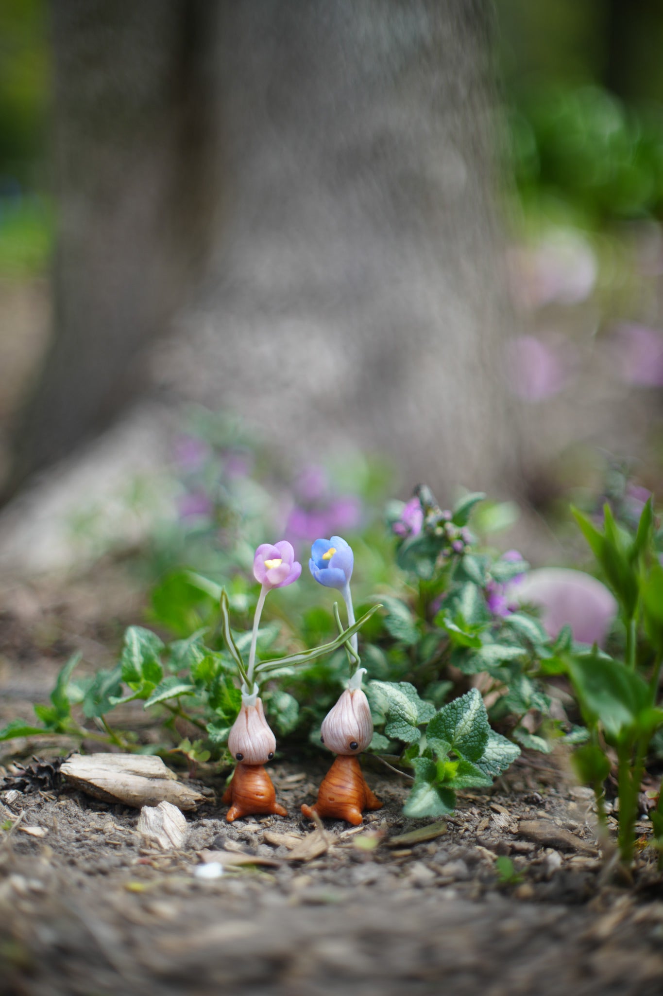 Blue Crocus — PolymerClay Figurine