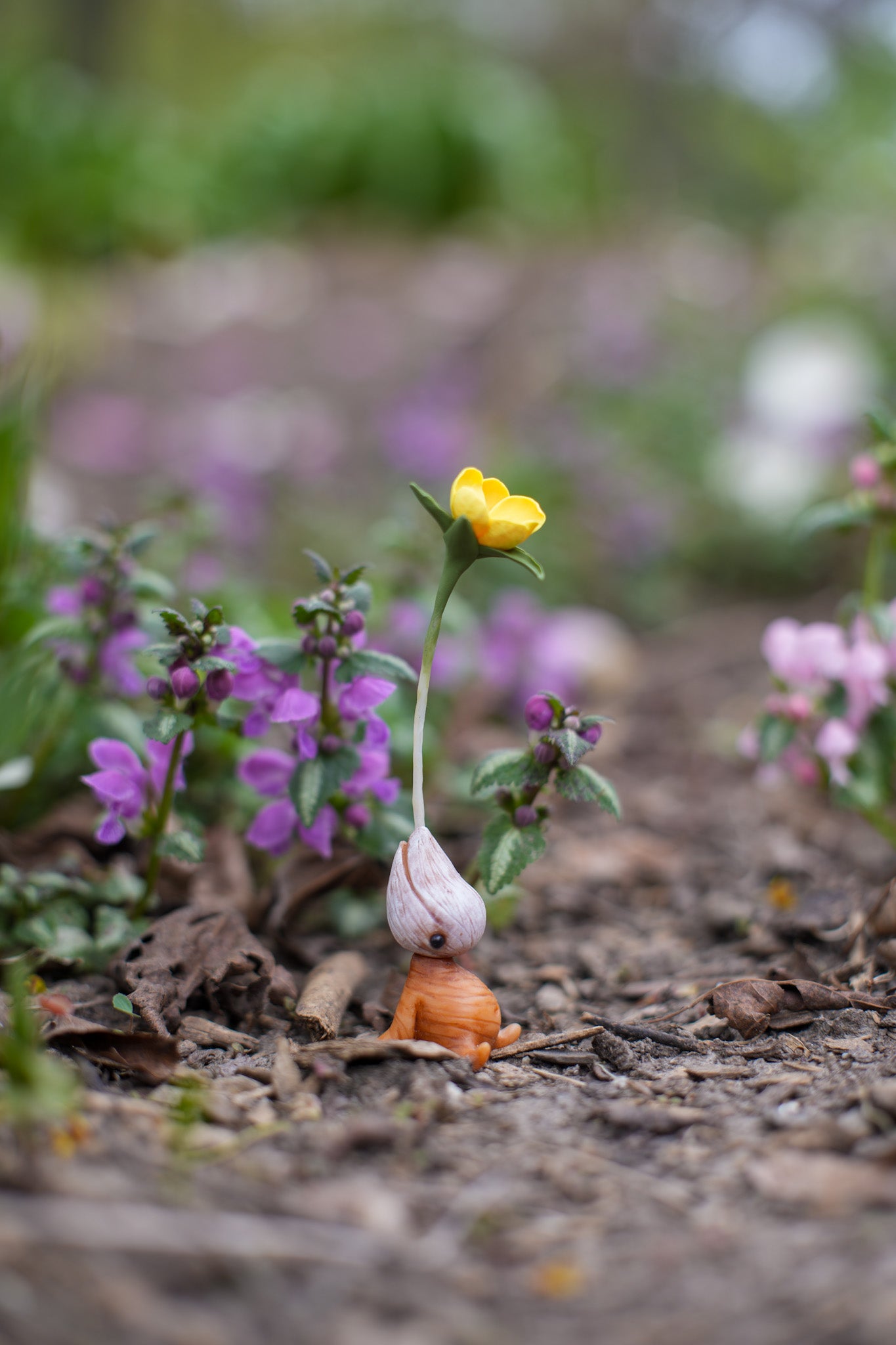 Winter Aconite — PolymerClay Figurine