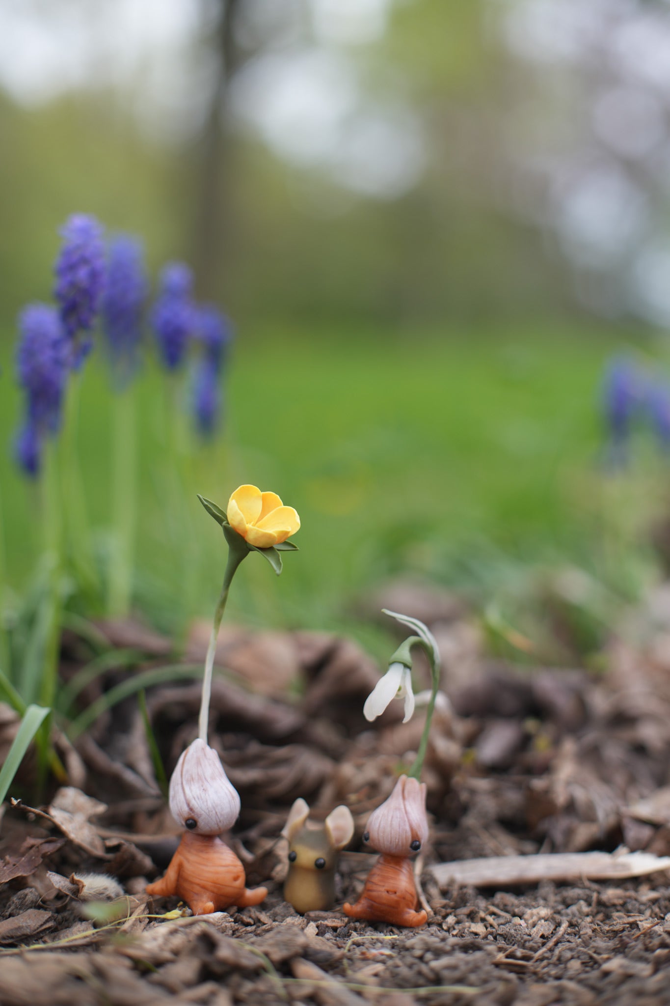 Winter Aconite — PolymerClay Figurine