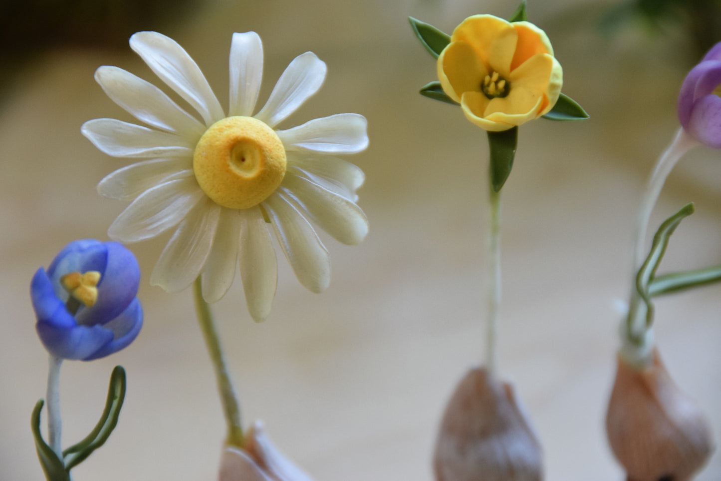 Blue Crocus — PolymerClay Figurine