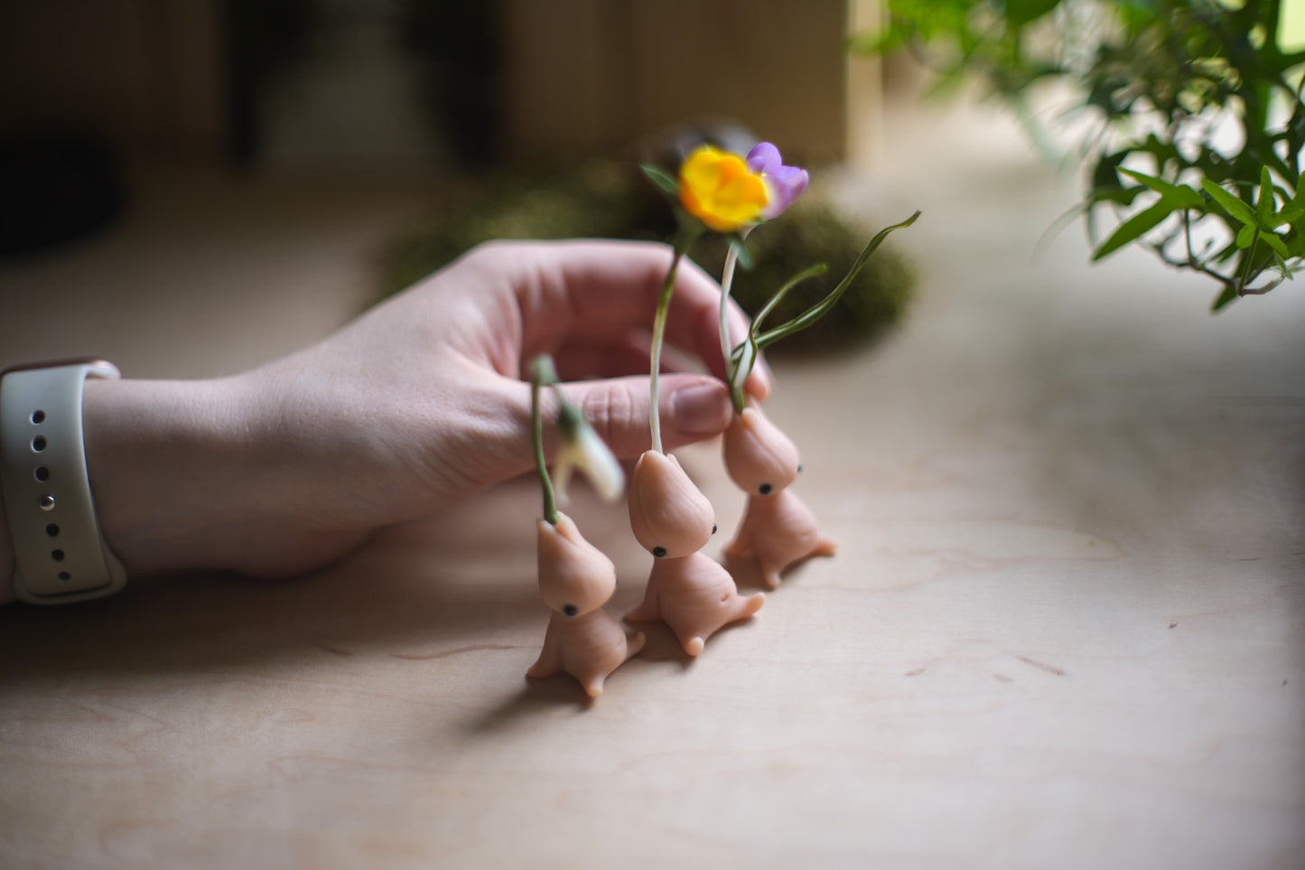Winter Aconite — PolymerClay Figurine