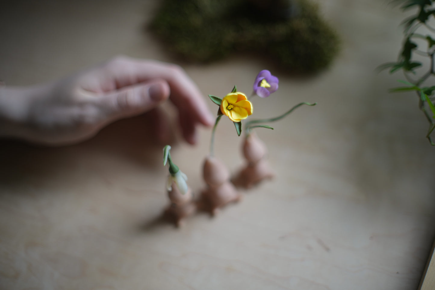Winter Aconite — PolymerClay Figurine