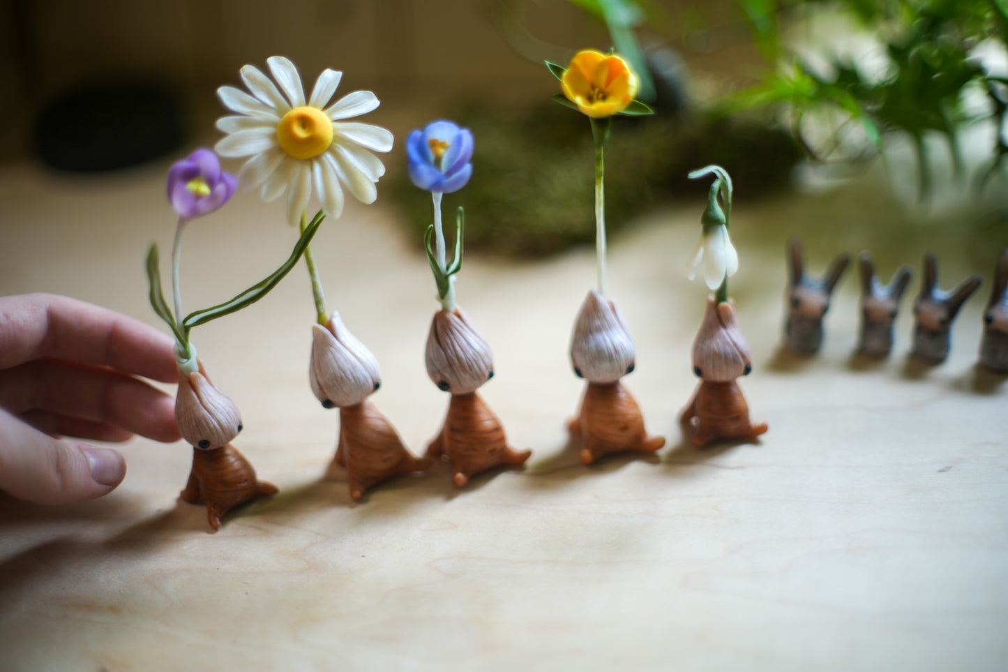 Blue Crocus — PolymerClay Figurine