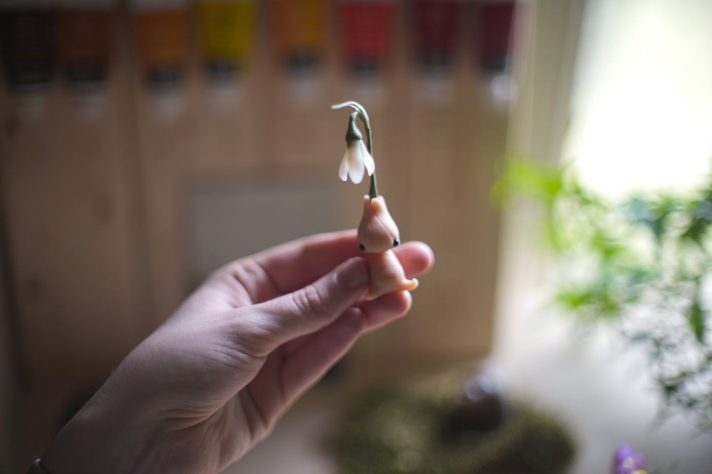 Snowdrop — PolymerClay Figurine