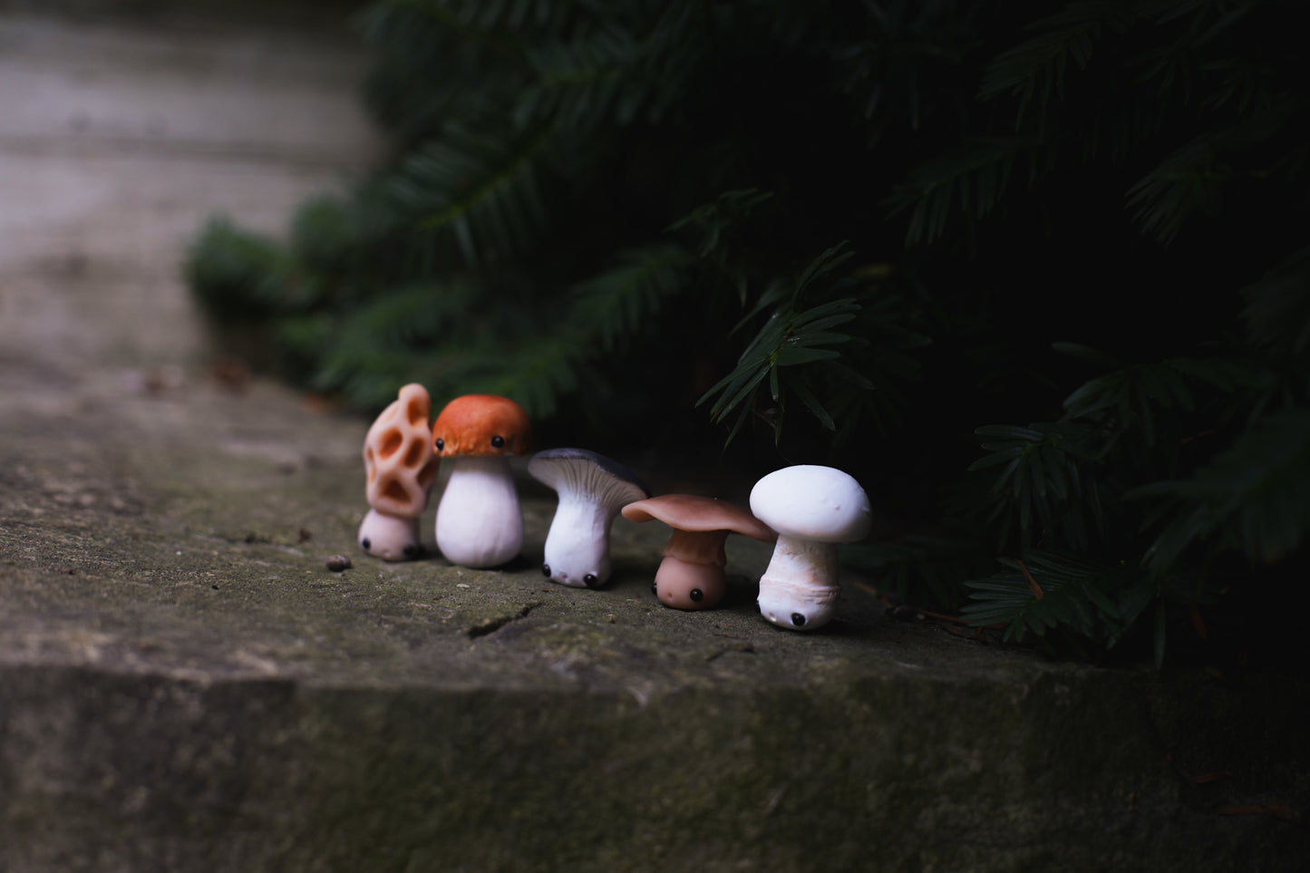 Mushrooms — PolymerClay Figurine