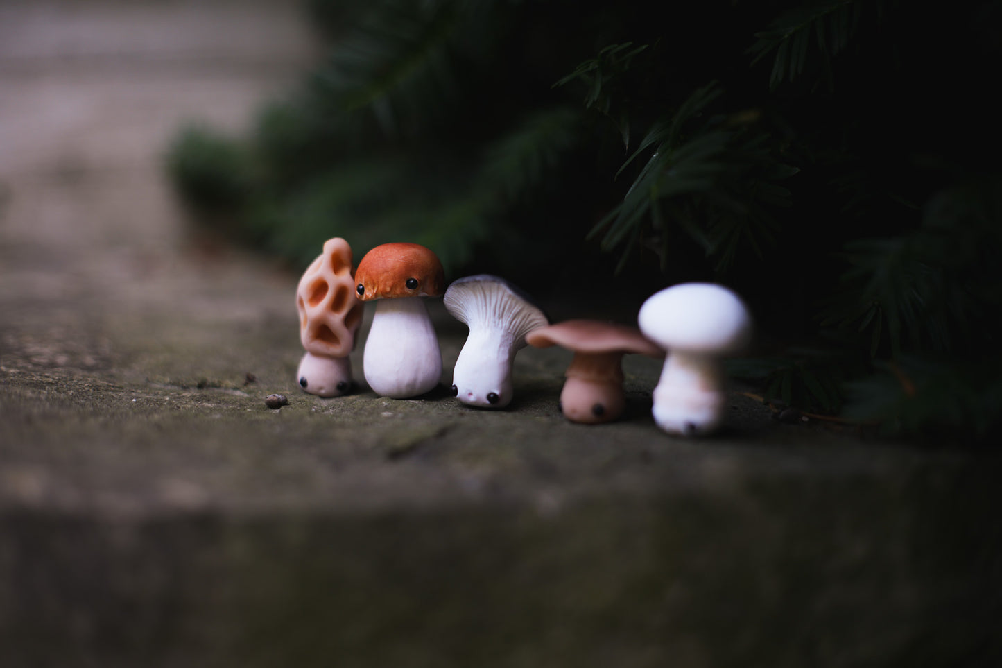 Mushrooms — PolymerClay Figurine