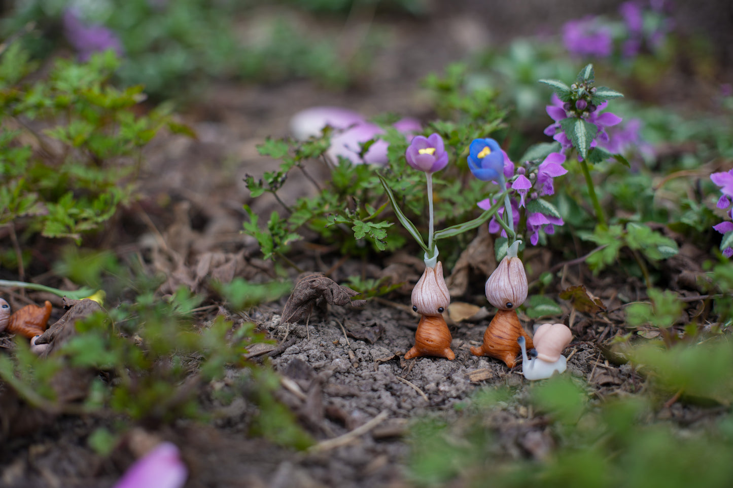 Purple Crocus — PolymerClay Figurine