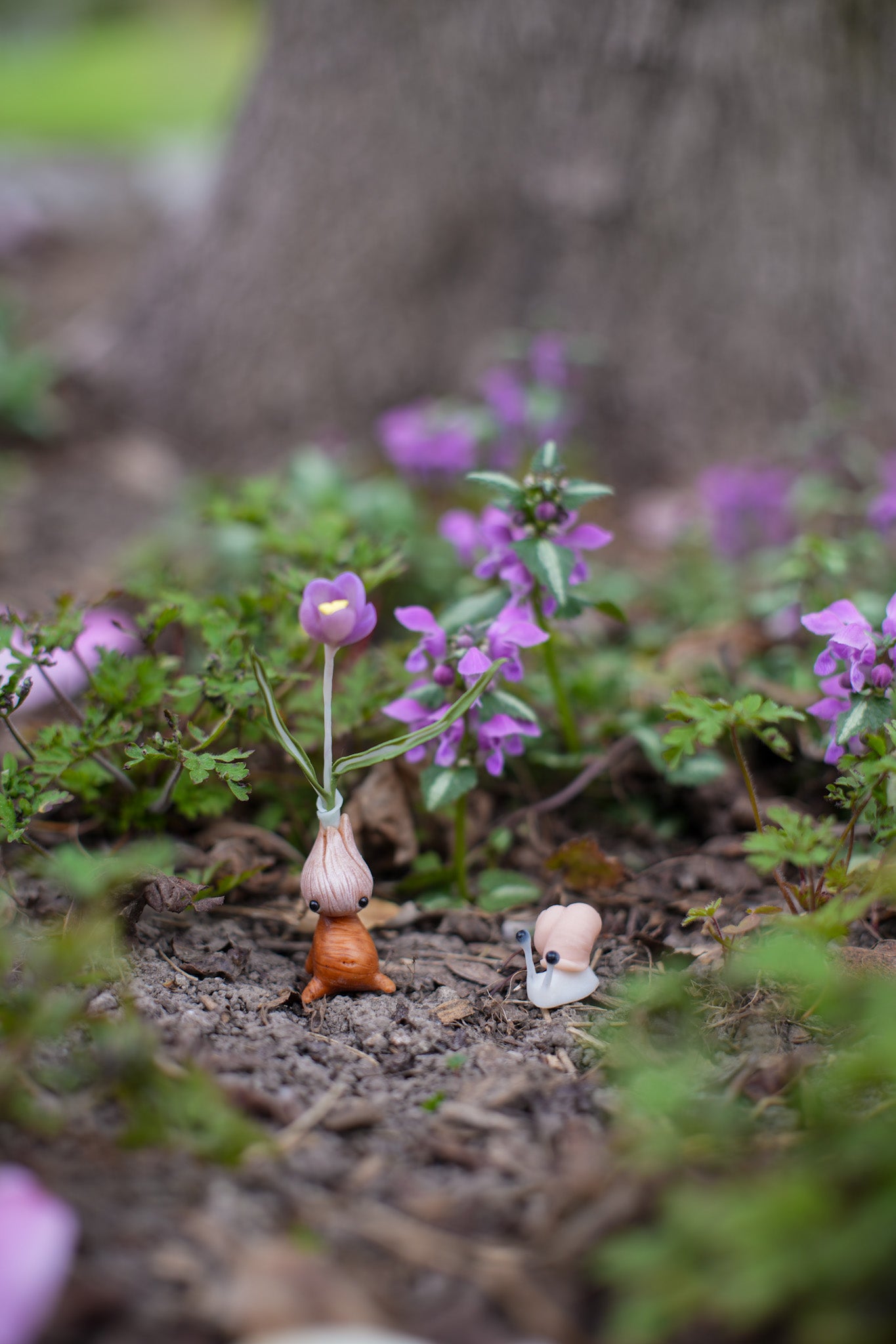 Purple Crocus — PolymerClay Figurine