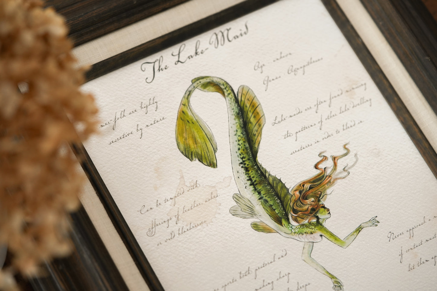 Northern Lakemaid with Notes - Giclée Art Print
