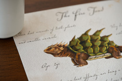 Fire Toad with Notes - Giclée Art Print