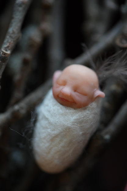 The Fairy Child — Miniature PolymerClay Figurine
