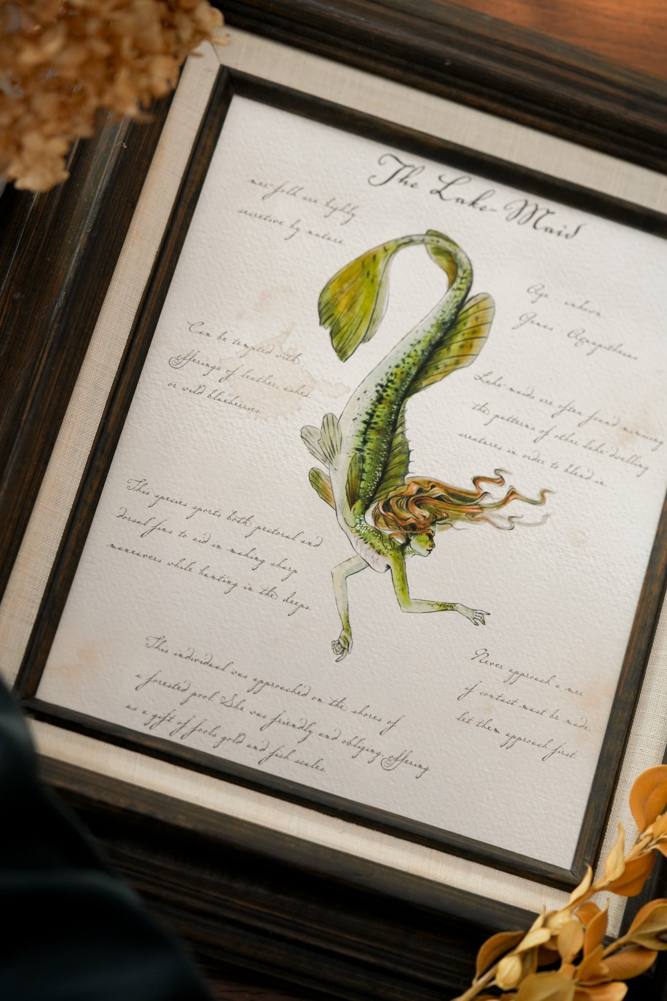 Northern Lakemaid with Notes - Giclée Art Print