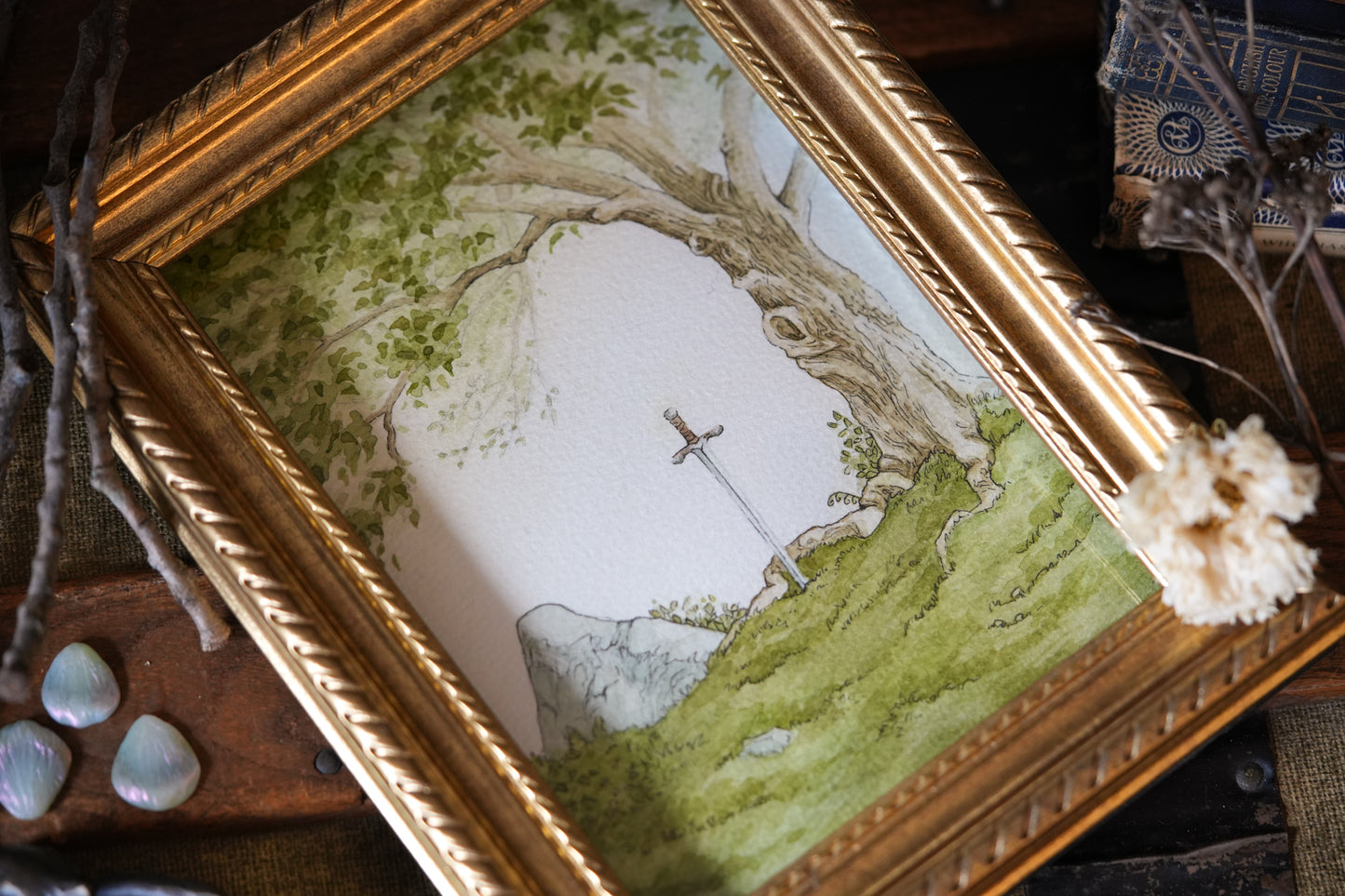 The Stone the Sword and the Tree - Giclée Art Print