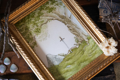 The Stone the Sword and the Tree - Giclée Art Print