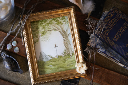 The Stone the Sword and the Tree - Giclée Art Print