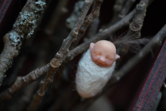 The Fairy Child — Miniature PolymerClay Figurine