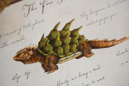 Fire Toad with Notes - Giclée Art Print