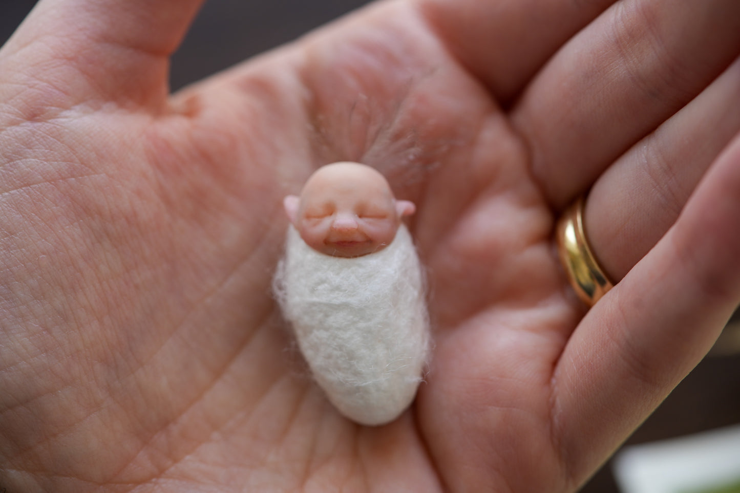 The Fairy Child — Miniature PolymerClay Figurine