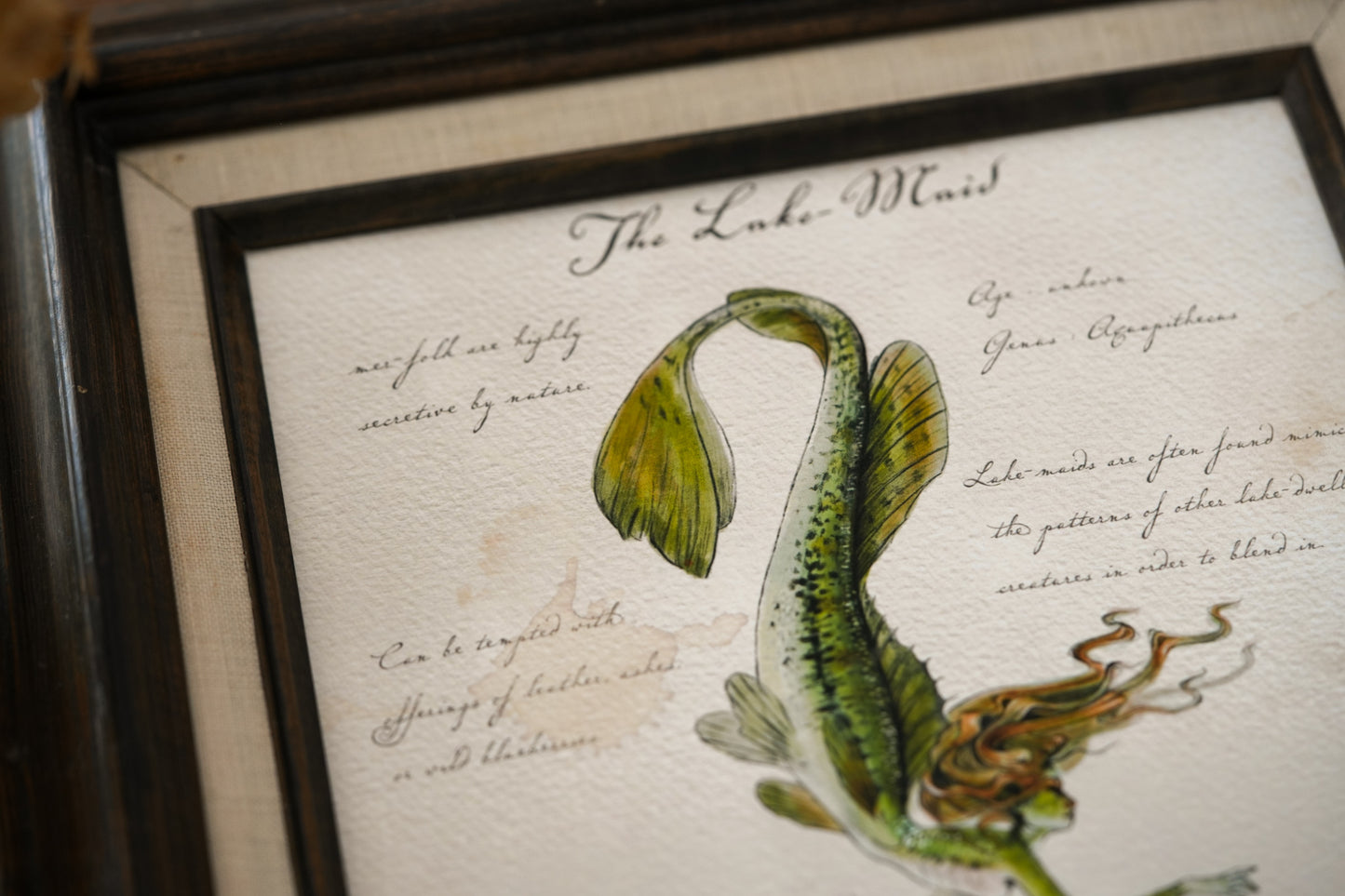 Northern Lakemaid with Notes - Giclée Art Print