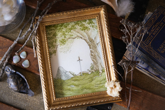 The Stone the Sword and the Tree - Giclée Art Print