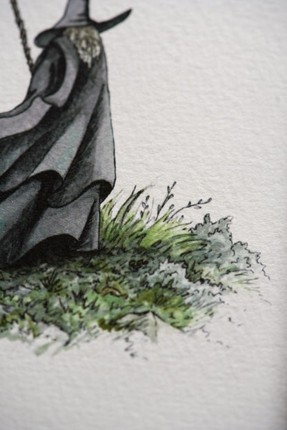 Grey Wizard - Giclée Art Print