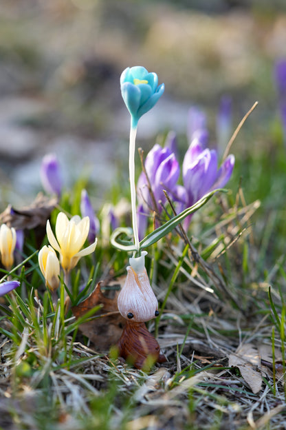 Blue Crocus — PolymerClay Figurine