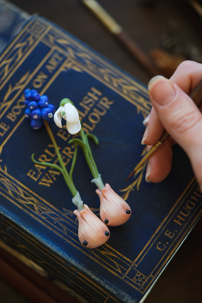 Grape Hyacinth — PolymerClay Figurine