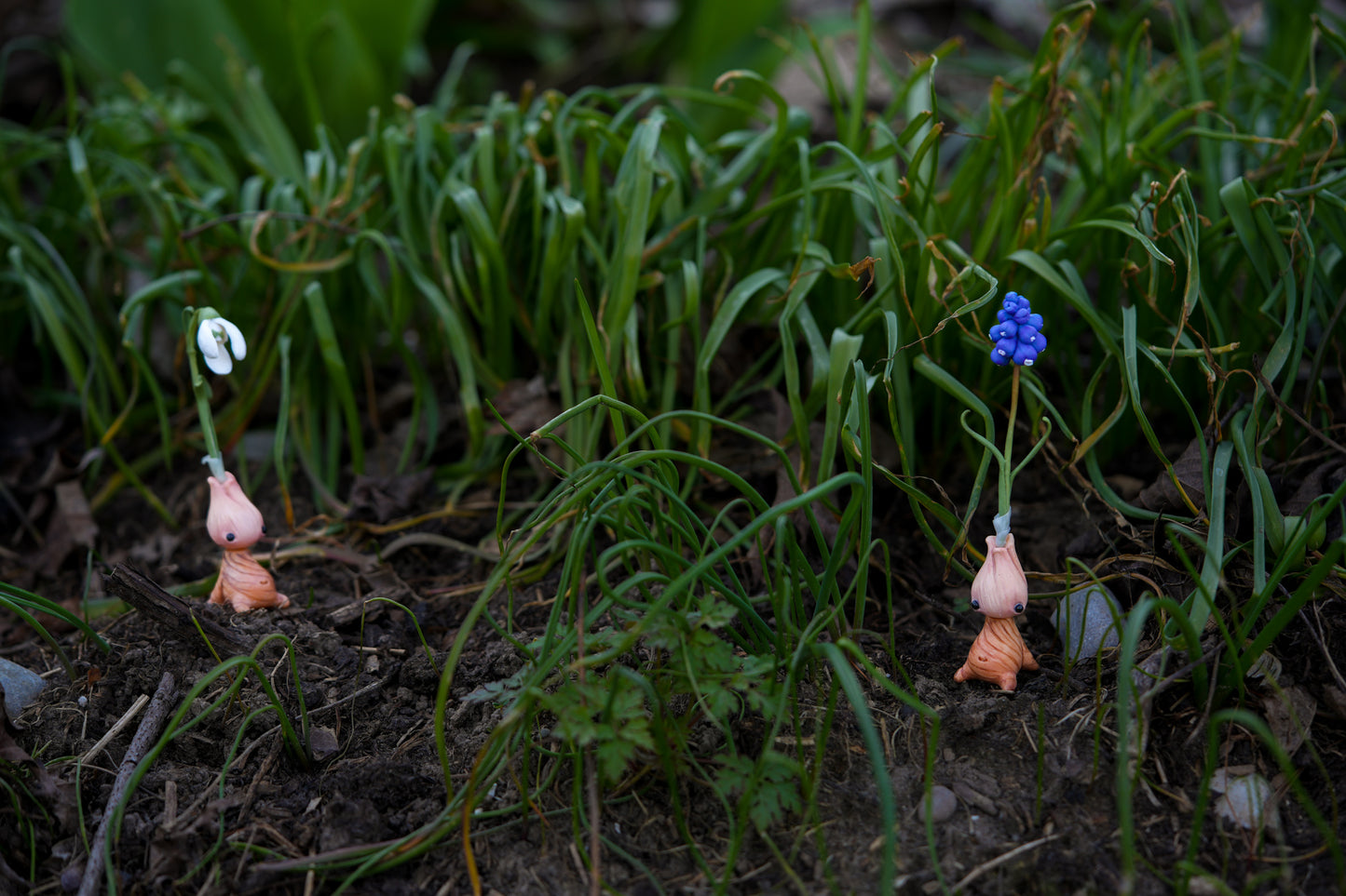 Grape Hyacinth — PolymerClay Figurine