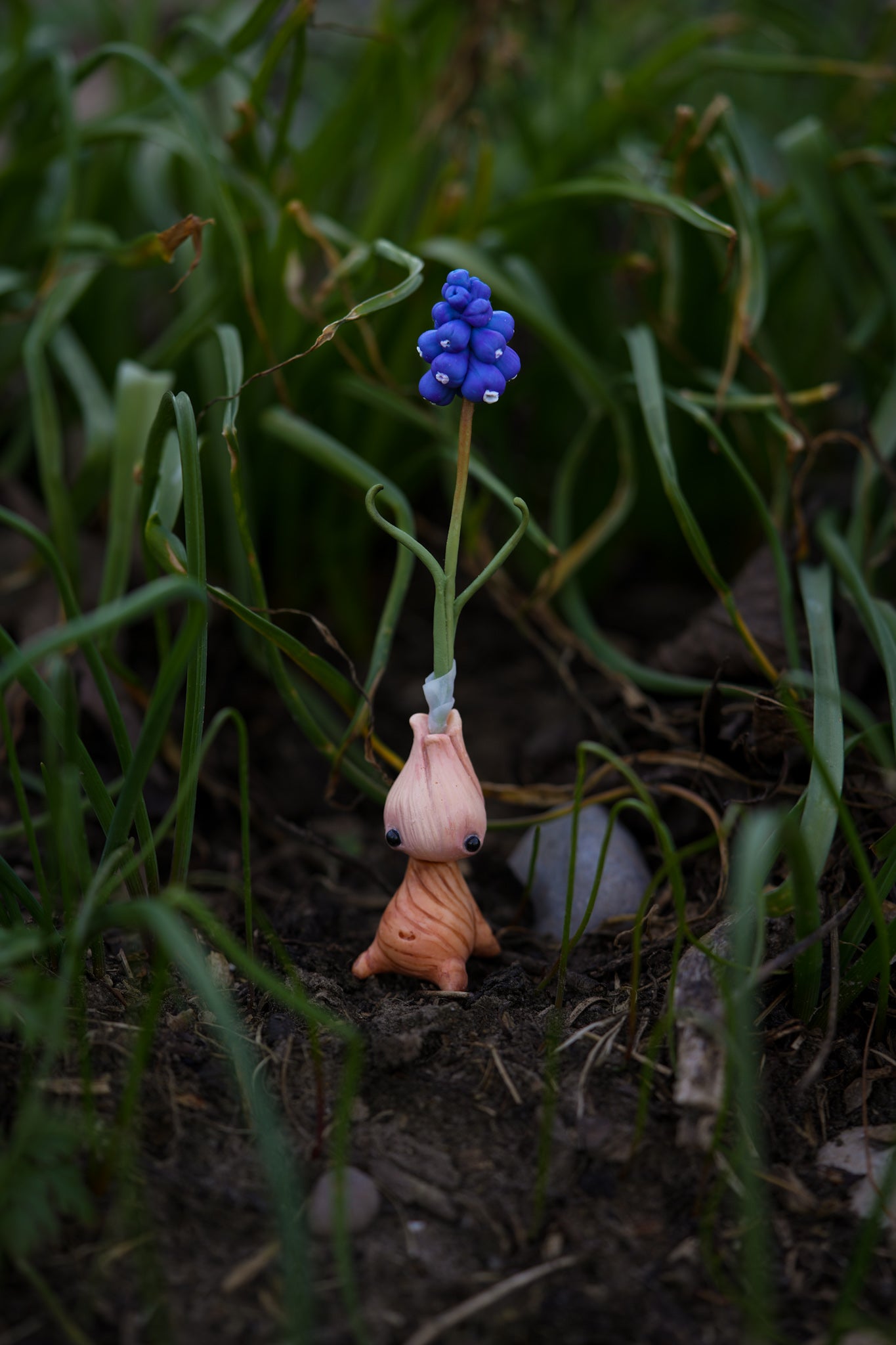Grape Hyacinth — PolymerClay Figurine